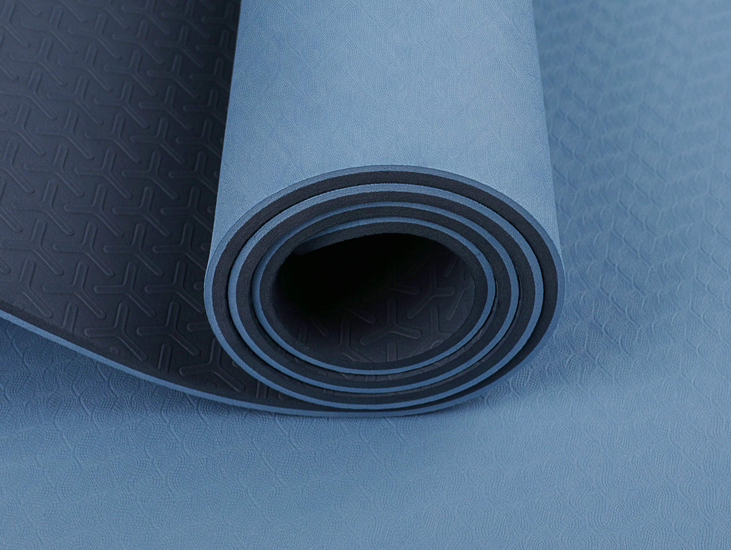 OGOGO Yoga Mat Double-Sided Non Slip,Eco Friendly Exercise Yoga Mat for Men and Women,Thick High Density Pro Mat with Carrying Strap