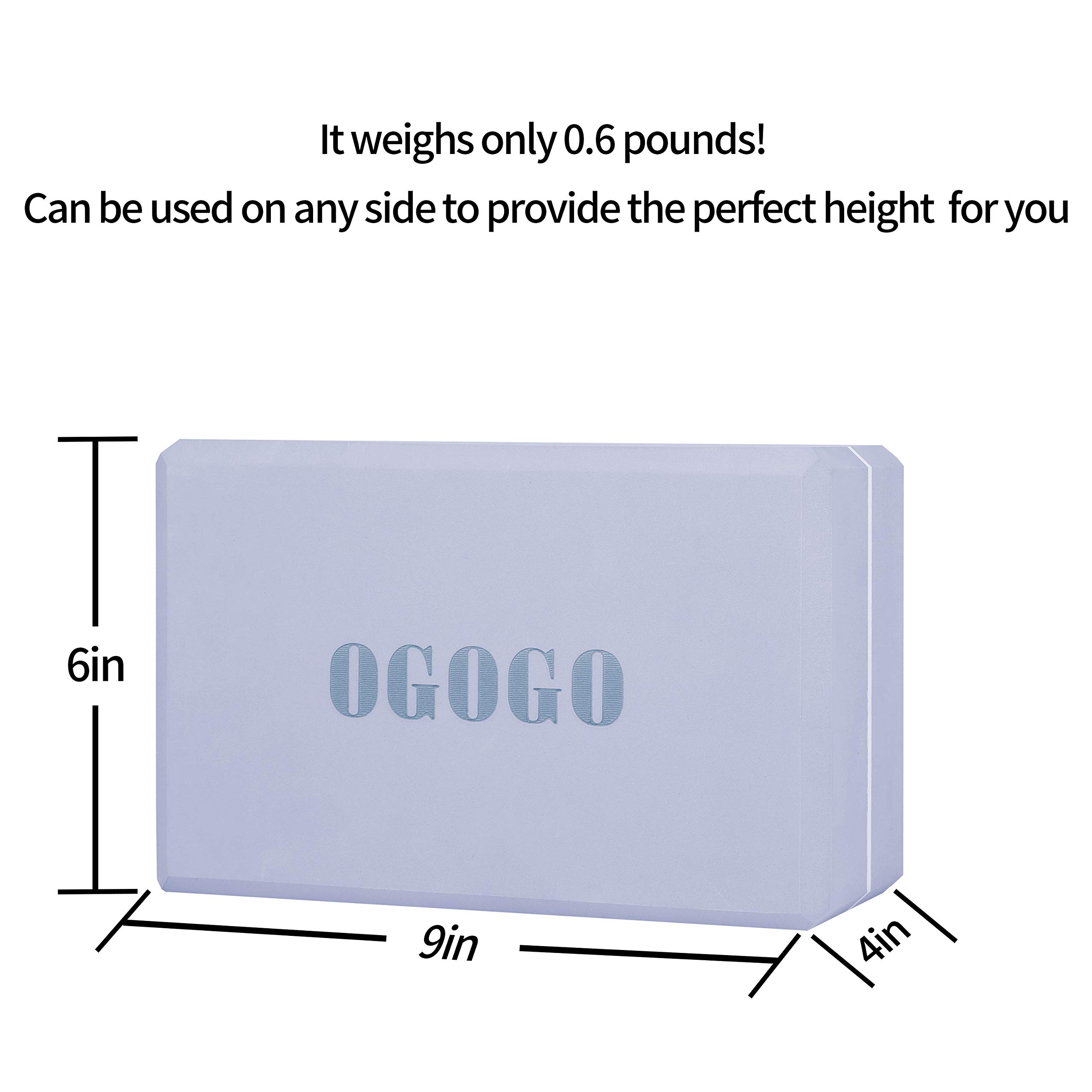 Yoga Block 2 Pack - High Density Soft Non-Slip Yoga Brick for women, Increase Posture Flexibility and Maintain Body Balance