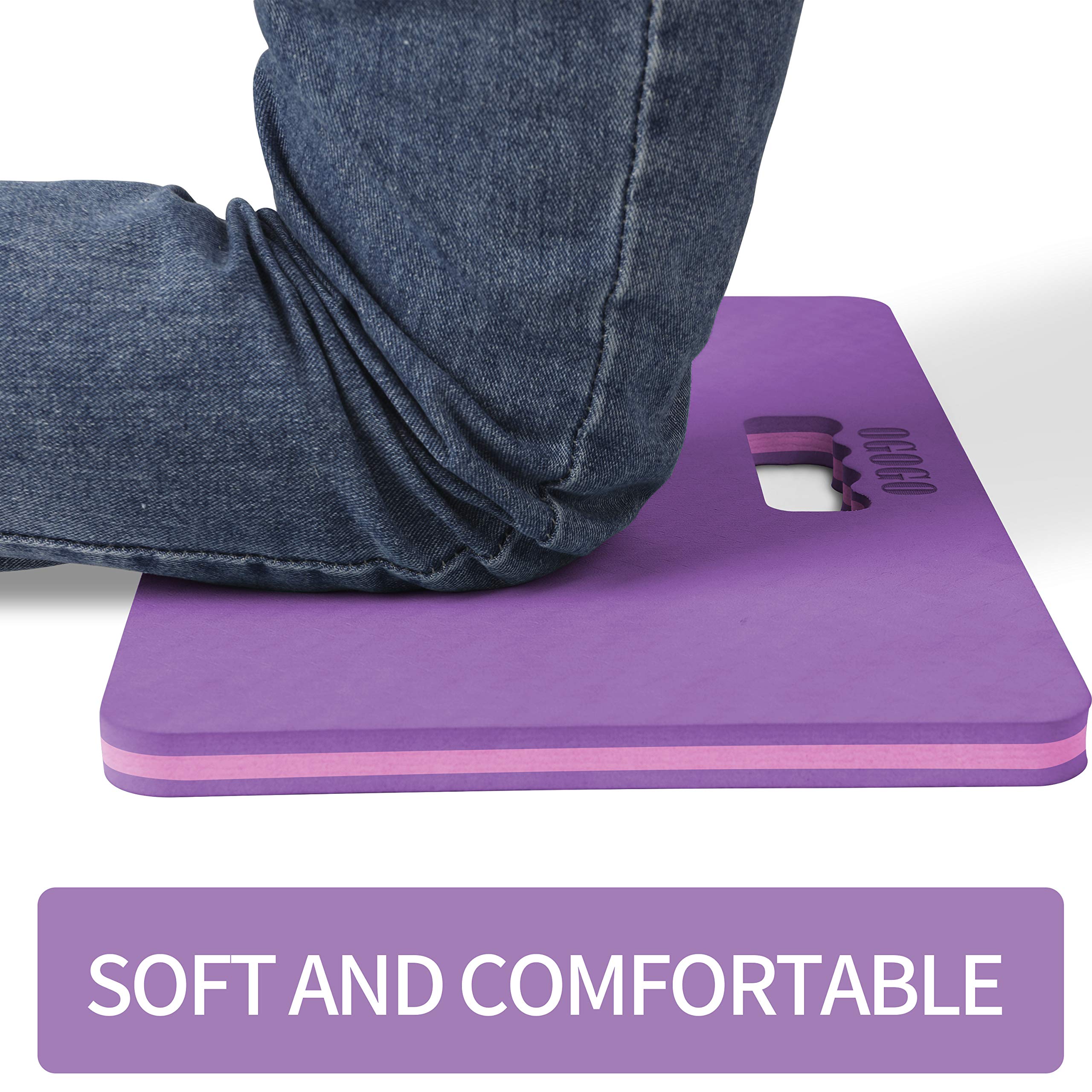 OGOGO Kneeling Pads - ECO-Friendly TPE Material Thick Extra Large Foam Comfort Kneeling Cushion for Gardening, Yard Work, Yoga, and Floor Kneeler for Baby Bath,17.5" x 11" x 3/4", Blue and Green Brand: OGOGO