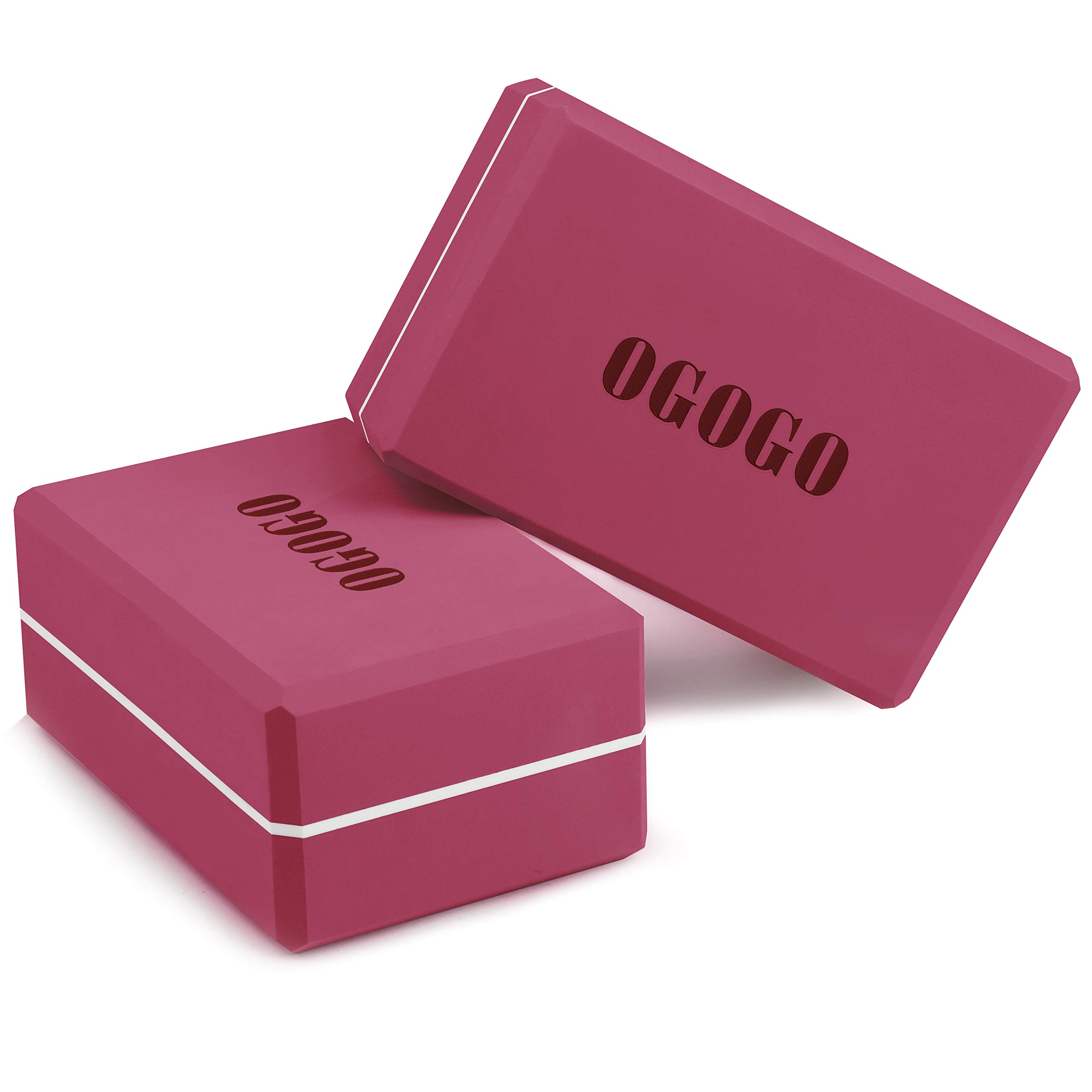 Yoga Block 2 Pack - High Density Soft Non-Slip Yoga Brick for women, Increase Posture Flexibility and Maintain Body Balance