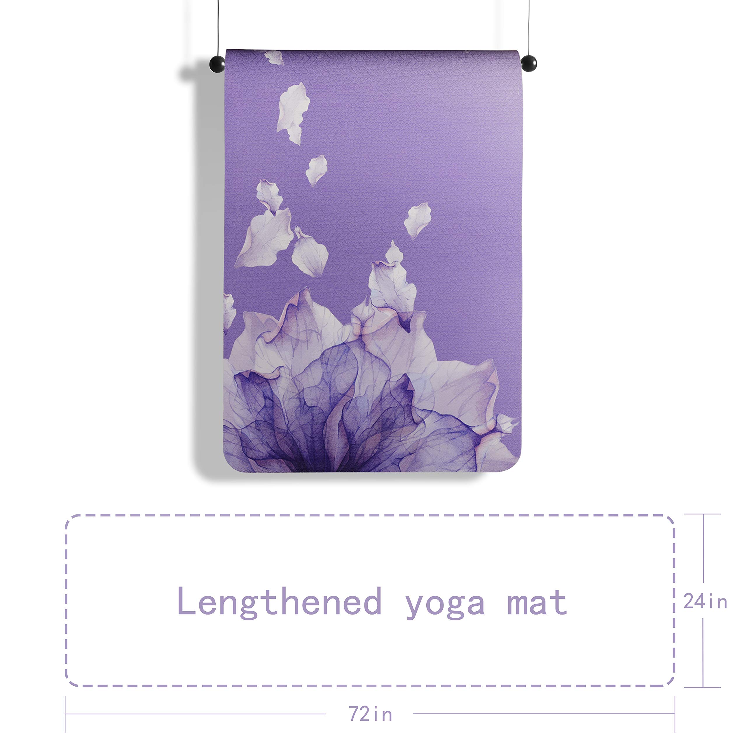 OGOGO Yoga Mat - Thick Non Slip Yoga Mat for Women and Men, ECO-Friendly Yoga Mat with Strap for Home Fitness Exercise Workout Pilate