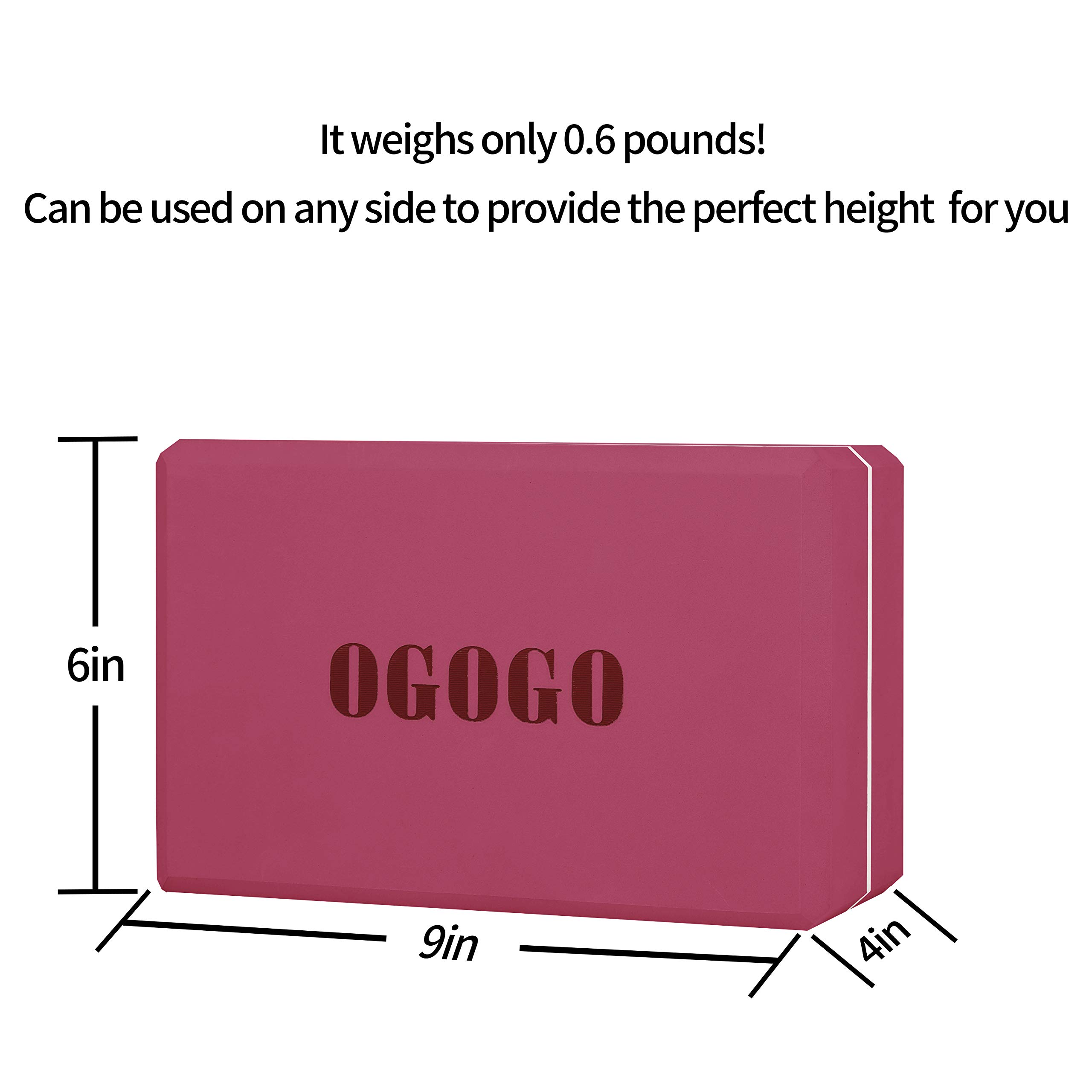 Yoga Block 2 Pack - High Density Soft Non-Slip Yoga Brick for women, Increase Posture Flexibility and Maintain Body Balance
