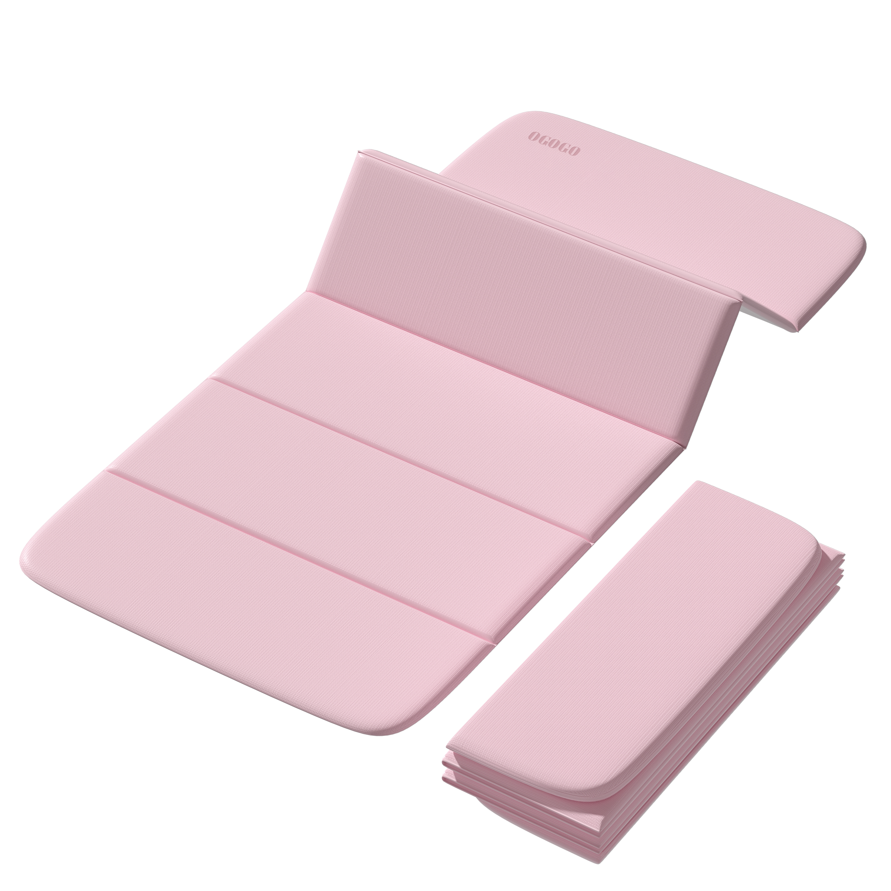 Foldable Yoga Mat - Extra Thick 70" x 24.8"x 2/5 Inches Eco-Friendly POE Material, Non-Slip Design Fitness Mats, Multi-Purpose Workout Mats For Studio or Home Use