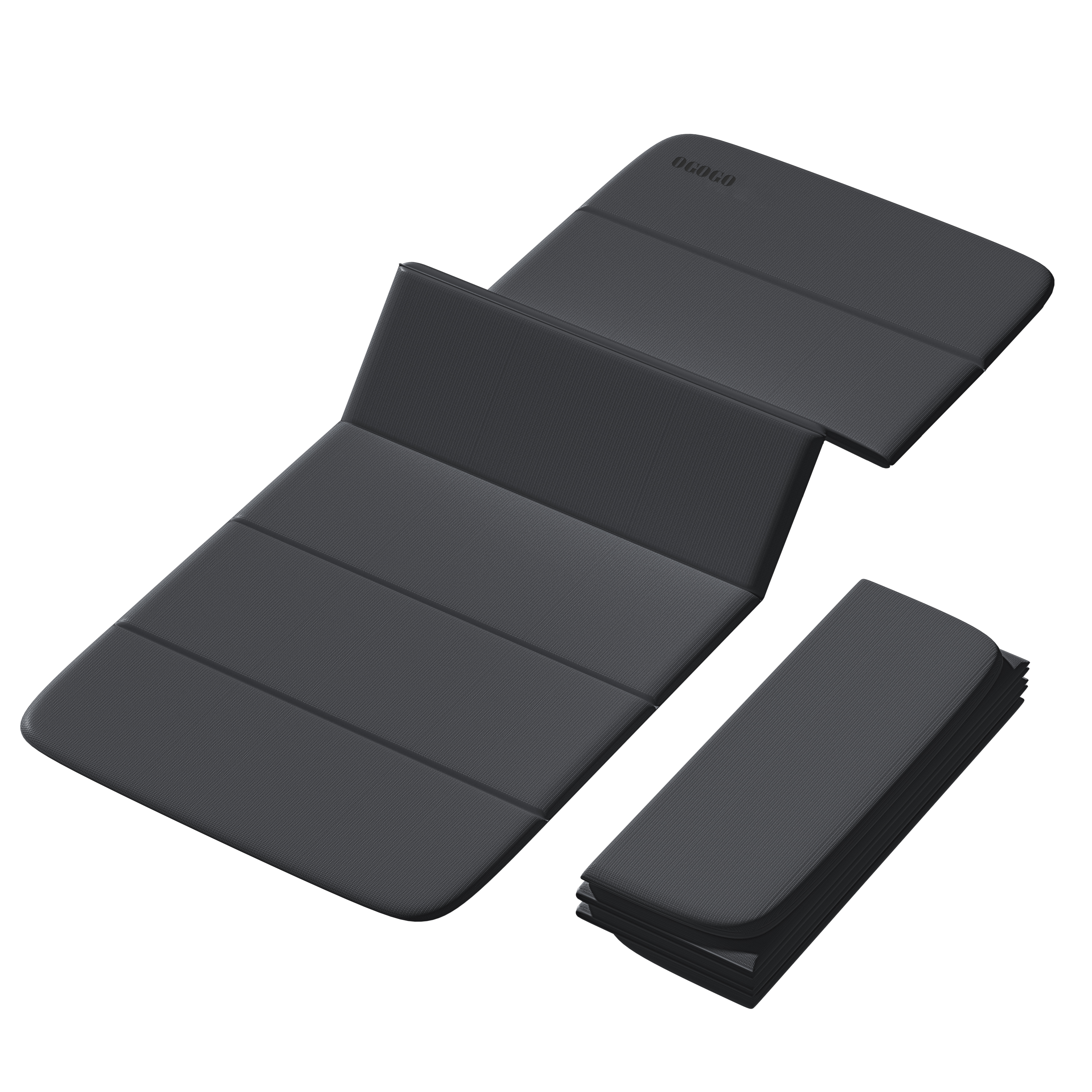 2-in-1 Foldable Fitness Mat 75 x 26 inches - Extra Thick 2/5 Inches Yoga Mat, Lightweight and Portable, Ideal for Yoga, Pilates, Full Body Workouts, Doubles as Step Stool, Yoga Block, Meditation Seat